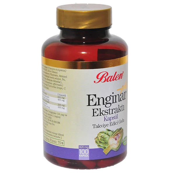 Enginar Ekstraktı Plus+ 100 Kapsül - Resim 2