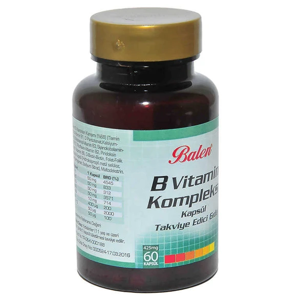 B Vitamin Kompleksi 60 Kapsül ürün görseli 1