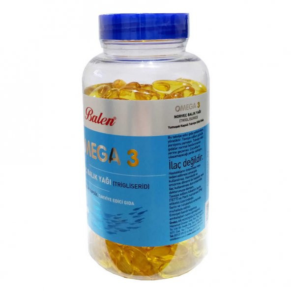 Omega 3 Norveç Balık Yağı İçeren 200 Kapsül (1380 MG - Trigliserid Form) ürün görseli 1