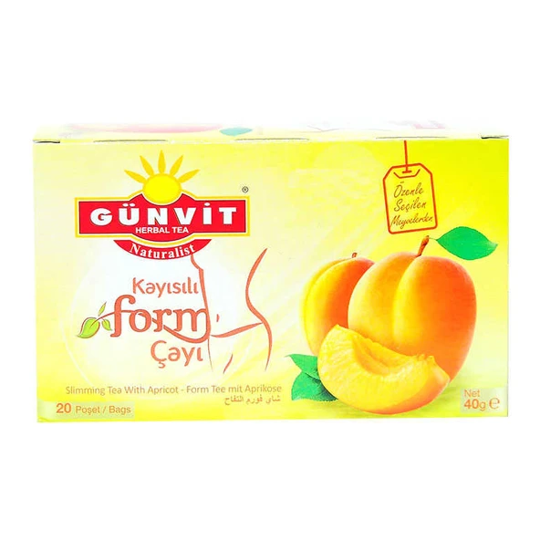 Kayısılı Form Çayı 20 Süzen Poşet ürün görseli 1