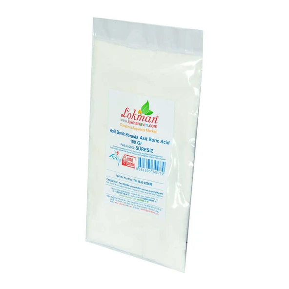 Asit Borik Borasis Asit Boric Acid 100 Gr Paket - Resim 3