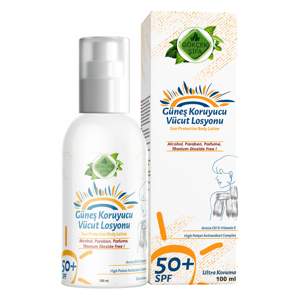 Güneş Koruyucu Vücut Losyonu 100 ML (Alkol Paraben Parfüm Titantum Dioksit İçermez) ürün görseli 1