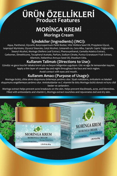 Moringa Krem 50 gr - Resim 2
