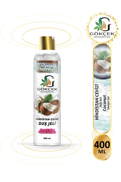 Hindistan Cevizi Duş Jeli 400 ML (SLS-SLES-Alkol-Paraben İçermez) ürün görseli 1