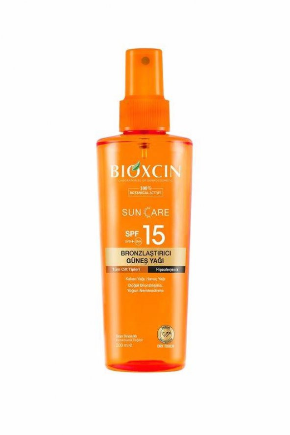 Bioxcin Sun Care SPF15 Bronzlaştırıcı Güneş Yağı 200 ml ürün görseli 1