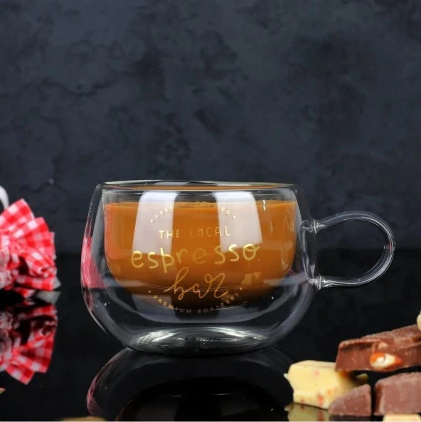 Perotti 13801 Çift Cidarlı 280 Ml Espresso Cam Kupa ürün görseli 1