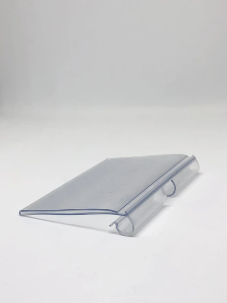 10 Adet Kancaya Plastik Etiket - 6 Cm Şeffaf Kanca Etiketi ürün görseli 1