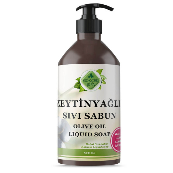Zeytinyağlı Sıvı Sabun 500 ML (SLS-SLES-Alkol-Paraben İçermez) ürün görseli 1