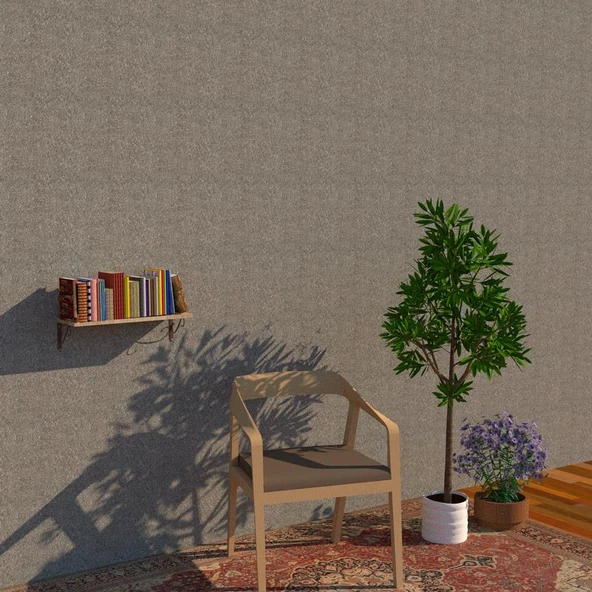 20x60 Cm Duvar Rafı - Ferforje Duvar Rafı, Duvara Monte Raf  Kiraz Siyah ürün görseli 1