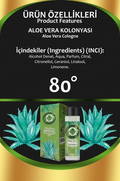 Aloe Vera Kolonyası 250 ML - Resim 2