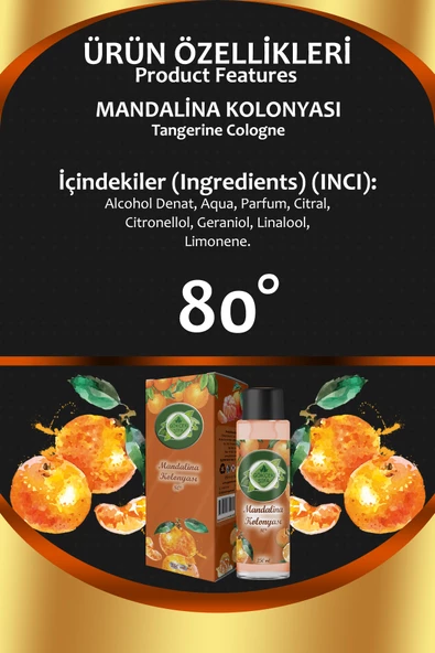 Mandalina Kolonyası 250 ML - Resim 2
