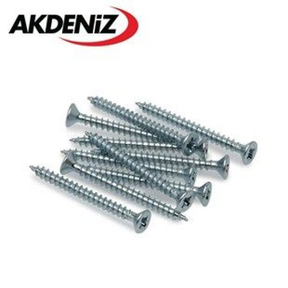 AKDENİZ SUNTA VİDASI 6,0X60 ÇİNKO 1 KOLİ 2600 ADET ürün görseli 1