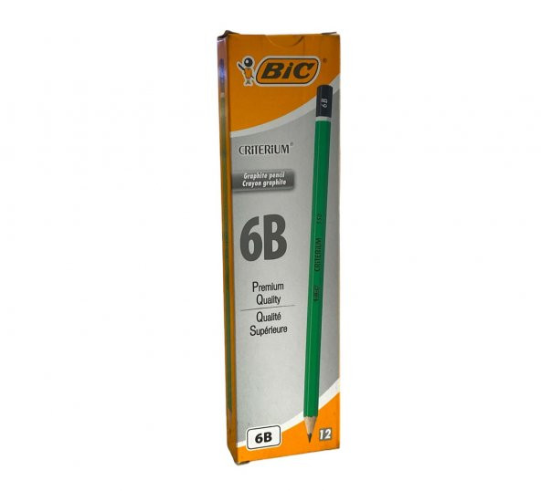 Bic Criterium 550 6 B Resim Kalemi - 12 Li Kutu ürün görseli 1