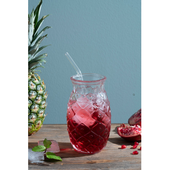 Glamis Cam Ananas Model Kokteyl Bardak ürün görseli 1