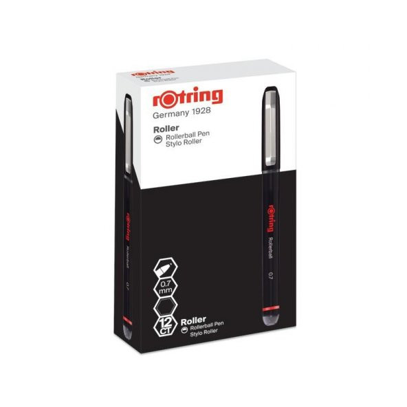 ROTRING ROLLER KALEM 0.7 MM SIYAH 12 LI 214610 ürün görseli 1