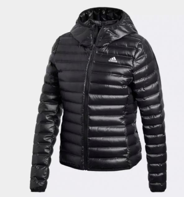 ADİDAS VARİLİTE HOODED DOWN KADIN SİYAH MONT BQ1968 ürün görseli 1