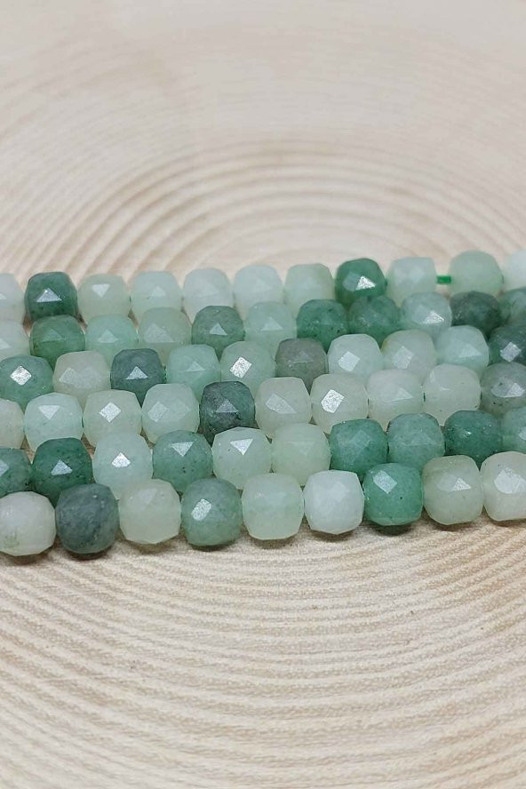 Aventurin Taşı Küp Şekilli Dizi 5,5mm ürün görseli 1