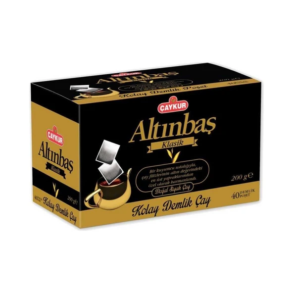 Çaykur Altınbaş Demlik Poşet 12li Avantajlı Paket 200 gr 40lı ürün görseli 1