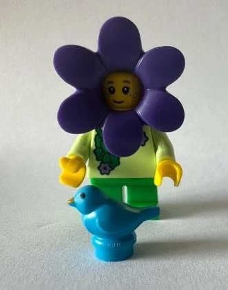Orjinal Lego Minifigür Morning Glory Flower Girl with Blue Bird ürün görseli 1