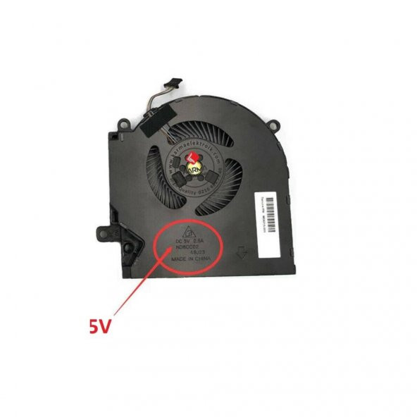 Hp Omen 15-EK0007NT 3A699EA Notebook GPU Fan / Ver.2 (Sol - 5V) ürün görseli 1
