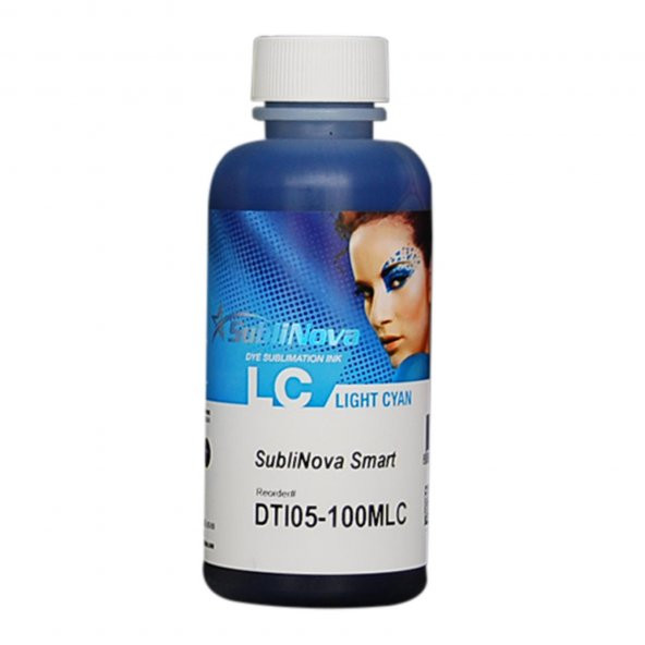 Süblimasyon inktec Açık Mavi Mürekkep Sublinova Epson 100ml DTI05-100MLC ürün görseli 1