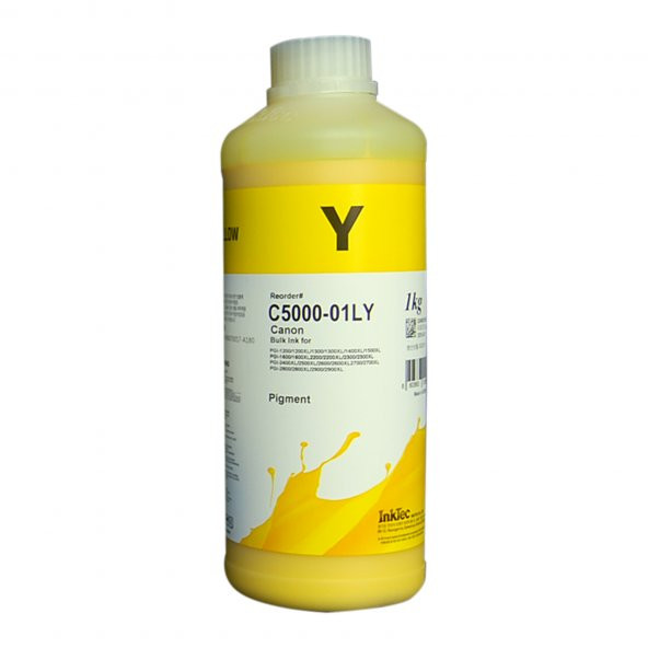 InkTec Sarı Pigment Mürekkep Canon Maxify Uyumlu - 1 Litre ürün görseli 1