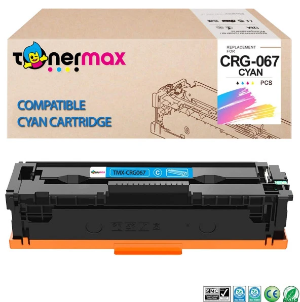 TonerMax® Canon CRG-067 Muadil Toner Mavi / LBP-631Cw - LBP-633Cdw - MF-651Cw - MF-655Cdw - MF-655Cx - MF-657Cdw ürün görseli 1