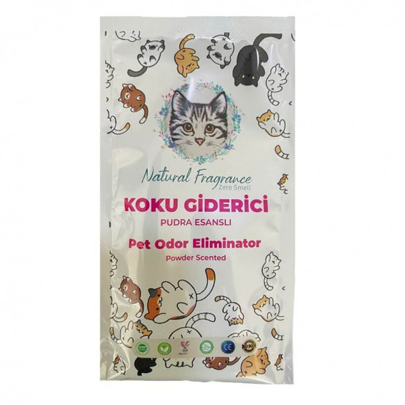 Natural Fragrance Kedi Kumu Koku Giderici Pudralı 25gr ürün görseli 1