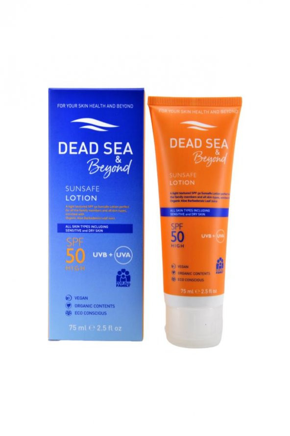 DEAD SEA & Beyond Sunsafe Lotion SPF50 75 ml - Resim 2