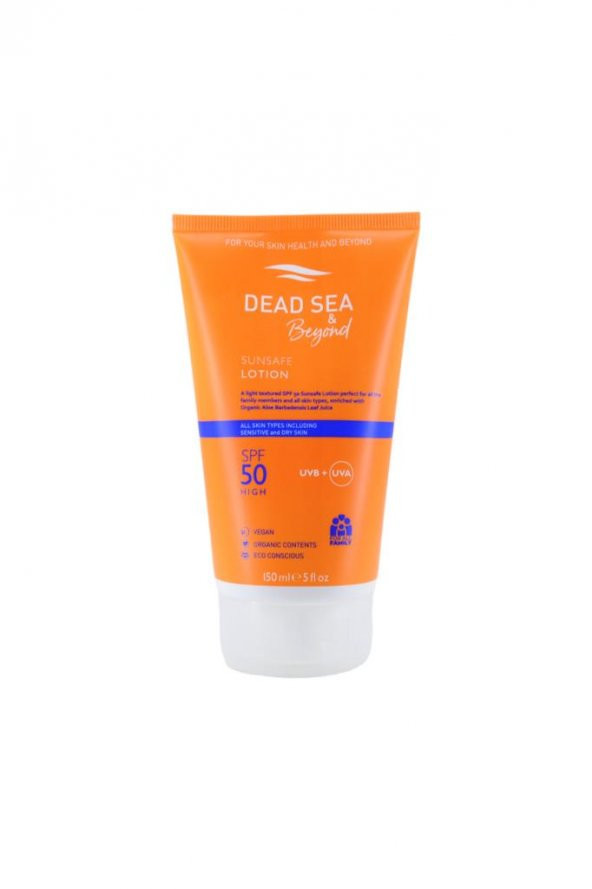 DEAD SEA & Beyond Sunsafe Lotion SPF50 150 ml ürün görseli 1