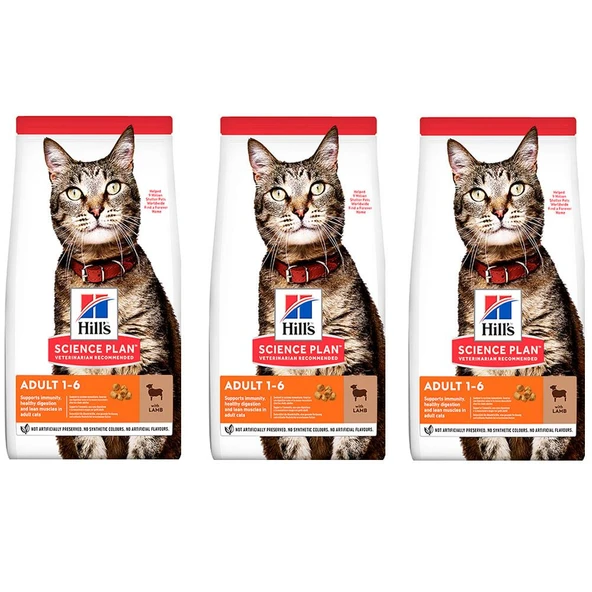 Hills Science Plan Kuzu Etli Kedi Maması 1,5 Kg 3 Adet ürün görseli 1