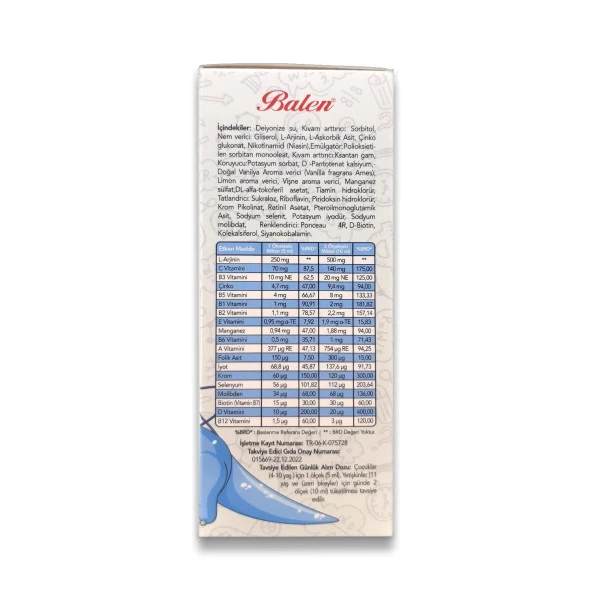 Balen Argı Boost Multivitamin Şurup 150 ml x 2 Adet - Resim 4