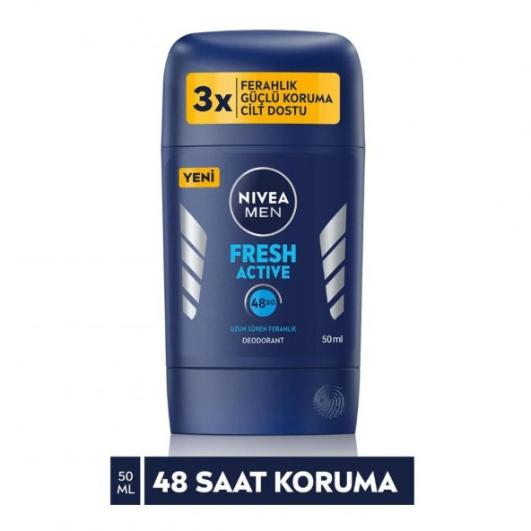 Nivea Men Stick Deodorant 50ml Fresh Active ürün görseli 1