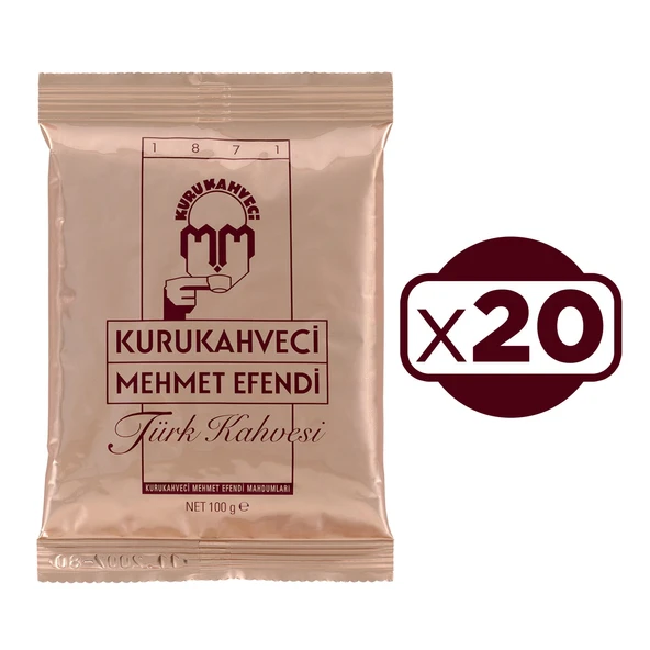 Mehmet Efendi Türk Kahvesi 100 gr 20 li ürün görseli 1