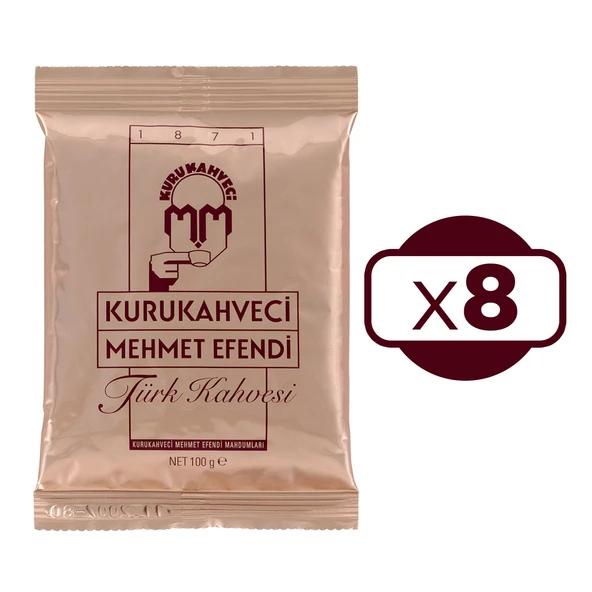 Mehmet Efendi Türk Kahvesi 100 gr 8 li ürün görseli 1