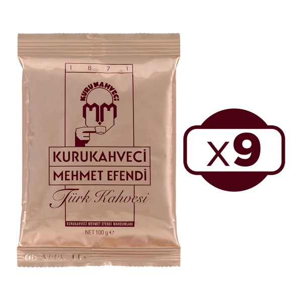 Mehmet Efendi Türk Kahvesi 100 gr 9 lu ürün görseli 1
