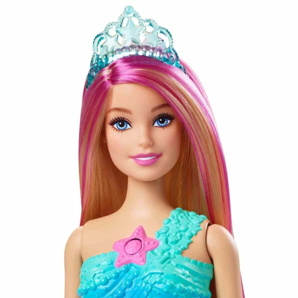 Barbie Dreamtopia Işıltılı Deniz Kızı Bebek 30 CM Suda Yanıp Sönen Işık Özelliği ürün görseli 1