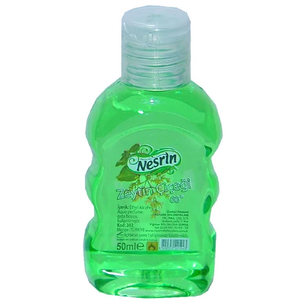 Nesrin Zeytin Çiçeği Kolonyası 50ML 60 Derece Pet Şişe ürün görseli 1