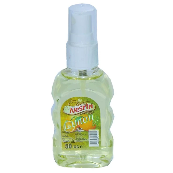Nesrin Limon Kolonyası Sprey 80 Derece 50ML Pet Şişe ürün görseli 1