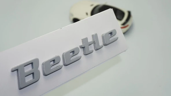 DK Tuning Volkswagen Beetle Bagaj Gri ABS Yazı Logo Amblem ürün görseli 1