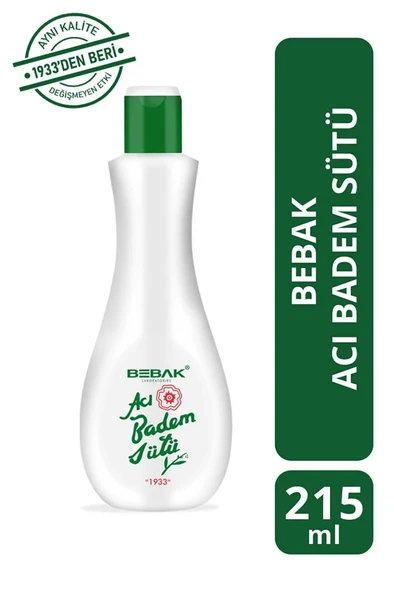 Bebak Acı Badem Sütü 215 ml 3 Adet - Resim 3