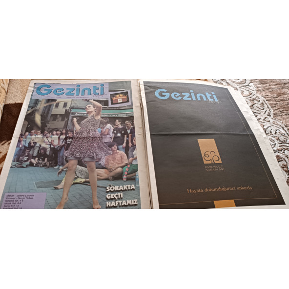 Beyoğlu gezinti haftalık sanat eğlence gazetesi  sayı: -1- 2- ?- 45 -?-7-8-9 - ? -11-12 ürün görseli 1