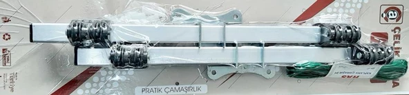 Orta Askılı Balkon içi Makaralı Sabit Çamaşır Askısı Paslanmaz Alüminyum Makaralı İP HEDİYELİ-Acore ürün görseli 1