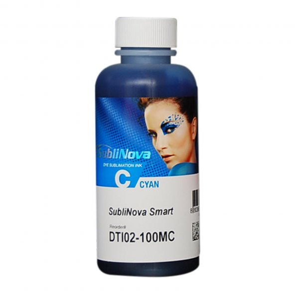 Süblimasyon inktec Mavi Mürekkep Sublinova Epson 100ml DTI02-100MC ürün görseli 1