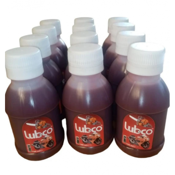 Lubco 2t 2 Zamanlı Kırmızı Benzine Karışım Yağı 100 ml x 12 ürün görseli 1