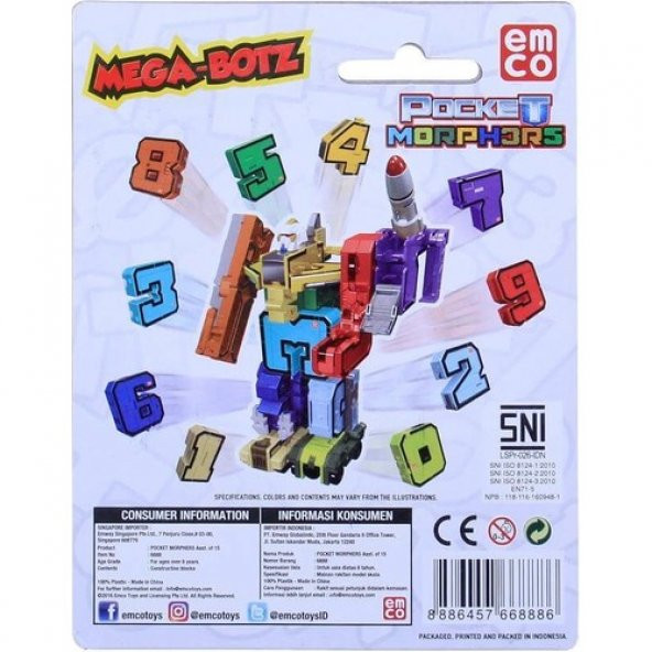 Neco Toys Pocket Morphers Dönüşen Numaralar 3 - Resim 2