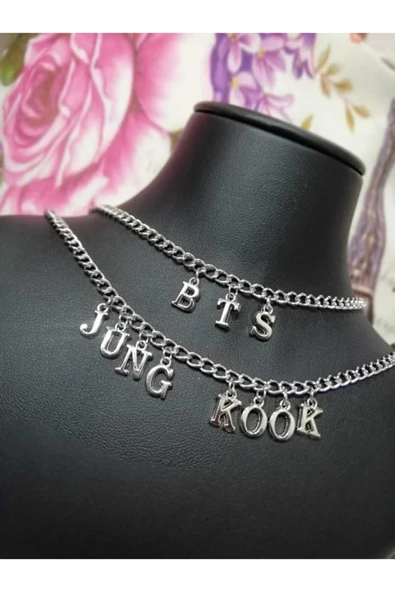 Bts Jungkook Ikili Kolye Takı Aksesuar Hediyelik ürün görseli 1
