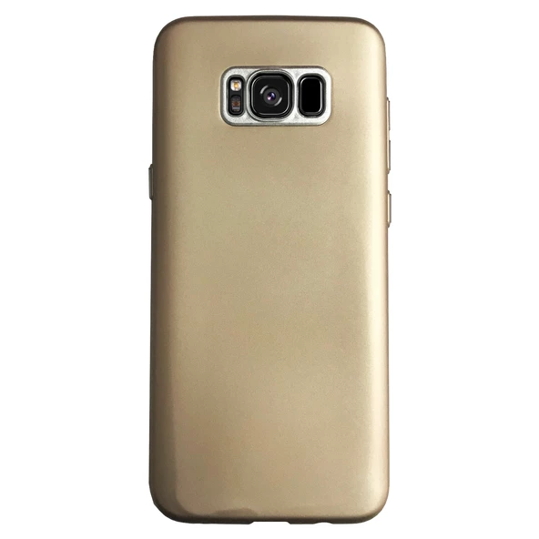FitCase Samsung S8 Plus (G955) Metal Kamera Korumalı Silikon Arka Kapak Gold ürün görseli 1