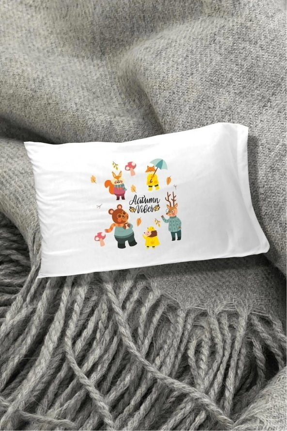 Sonbahar Autumn Pamuklu 30x45 cm Yastık Kılıfı ürün görseli 1