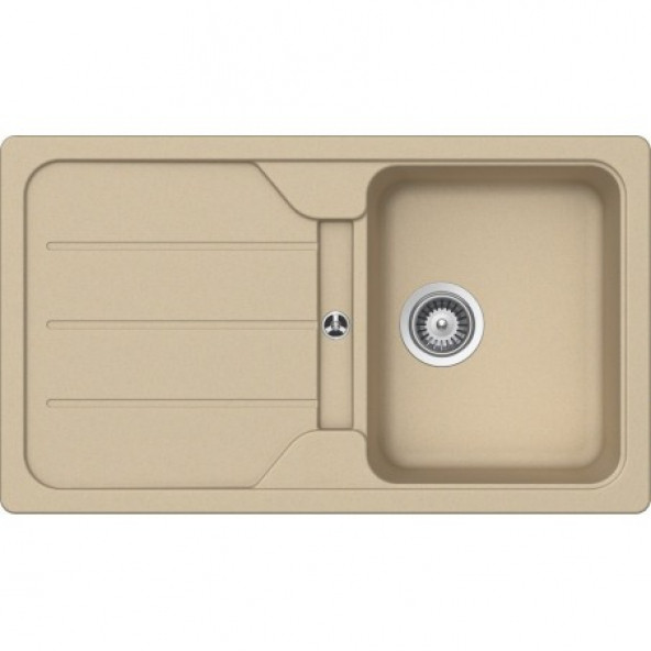 Schock Formhaus D-100 Moonstone-08 A Bej Granit Eviye ürün görseli 1